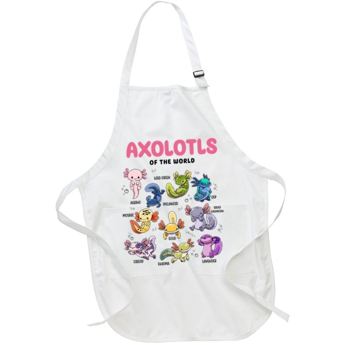 Axolotls Of The World Animals Kawaii Apron
