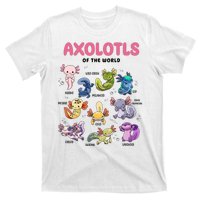 Axolotls Of The World Animals Kawaii T-Shirt