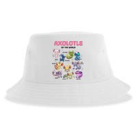 Axolotls Of The World Animals Kawaii Sustainable Bucket Hat