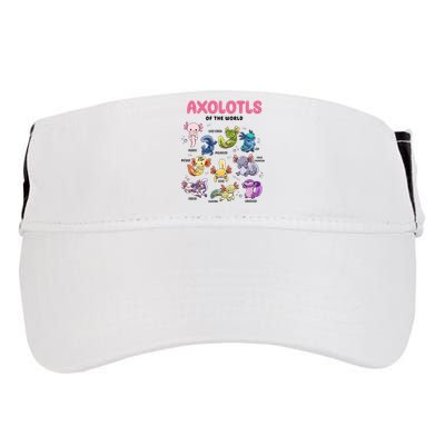 Axolotls Of The World Animals Kawaii Adult Drive Performance Visor