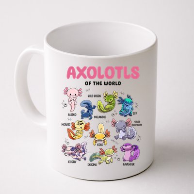 Axolotls Of The World Animals Kawaii Mug