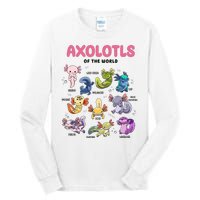 Axolotls Of The World Animals Kawaii Tall Long Sleeve T-Shirt