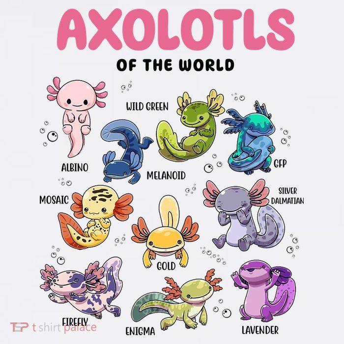 Axolotls Of The World Animals Kawaii Baby Bodysuit