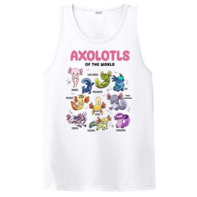 Axolotls Of The World Animals Kawaii PosiCharge Competitor Tank