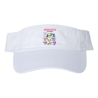 Axolotls Of The World Animals Kawaii Visor