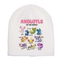 Axolotls Of The World Animals Kawaii Short Acrylic Beanie