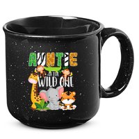 Auntie of the Wild One Zoo Theme Birthday Safari Animals 15oz Campfire Ceramic Mug