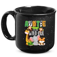Auntie of the Wild One Zoo Theme Birthday Safari Animals 15oz Campfire Ceramic Mug