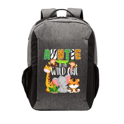 Auntie of the Wild One Zoo Theme Birthday Safari Animals Vector Backpack