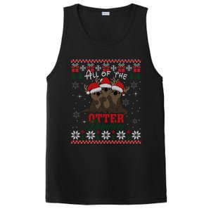 All Of The Otter Reindeer Christmas Funny Cute Ugly Sweater Gift PosiCharge Competitor Tank