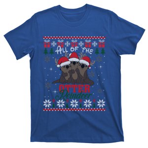 All Of The Otter Reindeer Christmas Funny Cute Ugly Sweater Gift T-Shirt