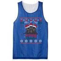 All Of The Otter Reindeer Christmas Funny Cute Ugly Sweater Gift Mesh Reversible Basketball Jersey Tank