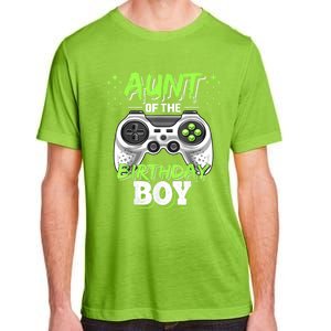 Aunt Of The Birthday Boy Matching Video Game Birthday Gift Adult ChromaSoft Performance T-Shirt