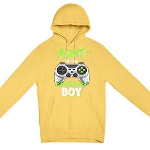 Aunt Of The Birthday Boy Matching Video Game Birthday Gift Premium Pullover Hoodie