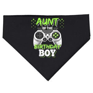 Aunt Of The Birthday Boy Matching Video Game Birthday Gift USA-Made Doggie Bandana