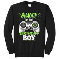 Aunt Of The Birthday Boy Matching Video Game Birthday Gift Sweatshirt