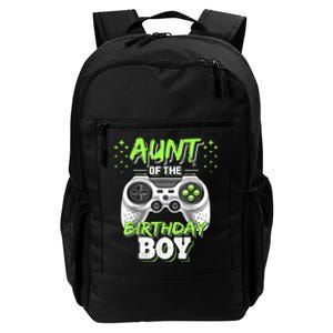 Aunt Of The Birthday Boy Matching Video Game Birthday Gift Daily Commute Backpack