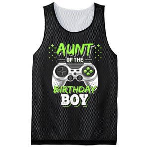 Aunt Of The Birthday Boy Matching Video Game Birthday Gift Mesh Reversible Basketball Jersey Tank