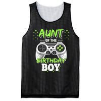 Aunt Of The Birthday Boy Matching Video Game Birthday Gift Mesh Reversible Basketball Jersey Tank