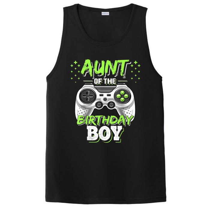 Aunt Of The Birthday Boy Matching Video Game Birthday Gift PosiCharge Competitor Tank