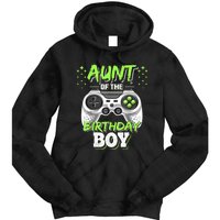 Aunt Of The Birthday Boy Matching Video Game Birthday Gift Tie Dye Hoodie