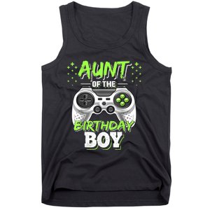 Aunt Of The Birthday Boy Matching Video Game Birthday Gift Tank Top