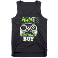 Aunt Of The Birthday Boy Matching Video Game Birthday Gift Tank Top