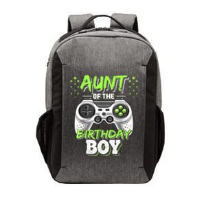 Aunt Of The Birthday Boy Matching Video Game Birthday Gift Vector Backpack