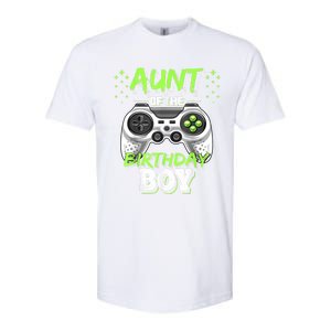 Aunt Of The Birthday Boy Matching Video Game Birthday Gift Softstyle CVC T-Shirt