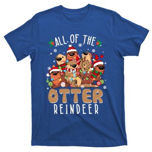 All Of The Otter Reindeer Merry Christmas Pajama Family Xmas Gift T-Shirt