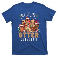 All Of The Otter Reindeer Merry Christmas Pajama Family Xmas Gift T-Shirt