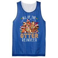 All Of The Otter Reindeer Merry Christmas Pajama Family Xmas Gift Mesh Reversible Basketball Jersey Tank