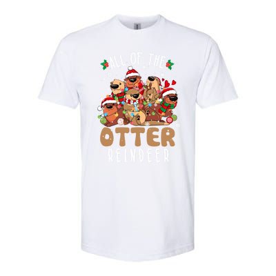 All Of The Otter Reindeer Merry Christmas Pajama Family Xmas Gift Softstyle CVC T-Shirt