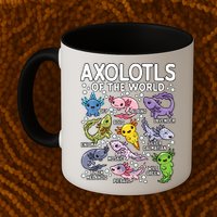 Axolotls Of The World Cute Kawaii Axolotl Mug