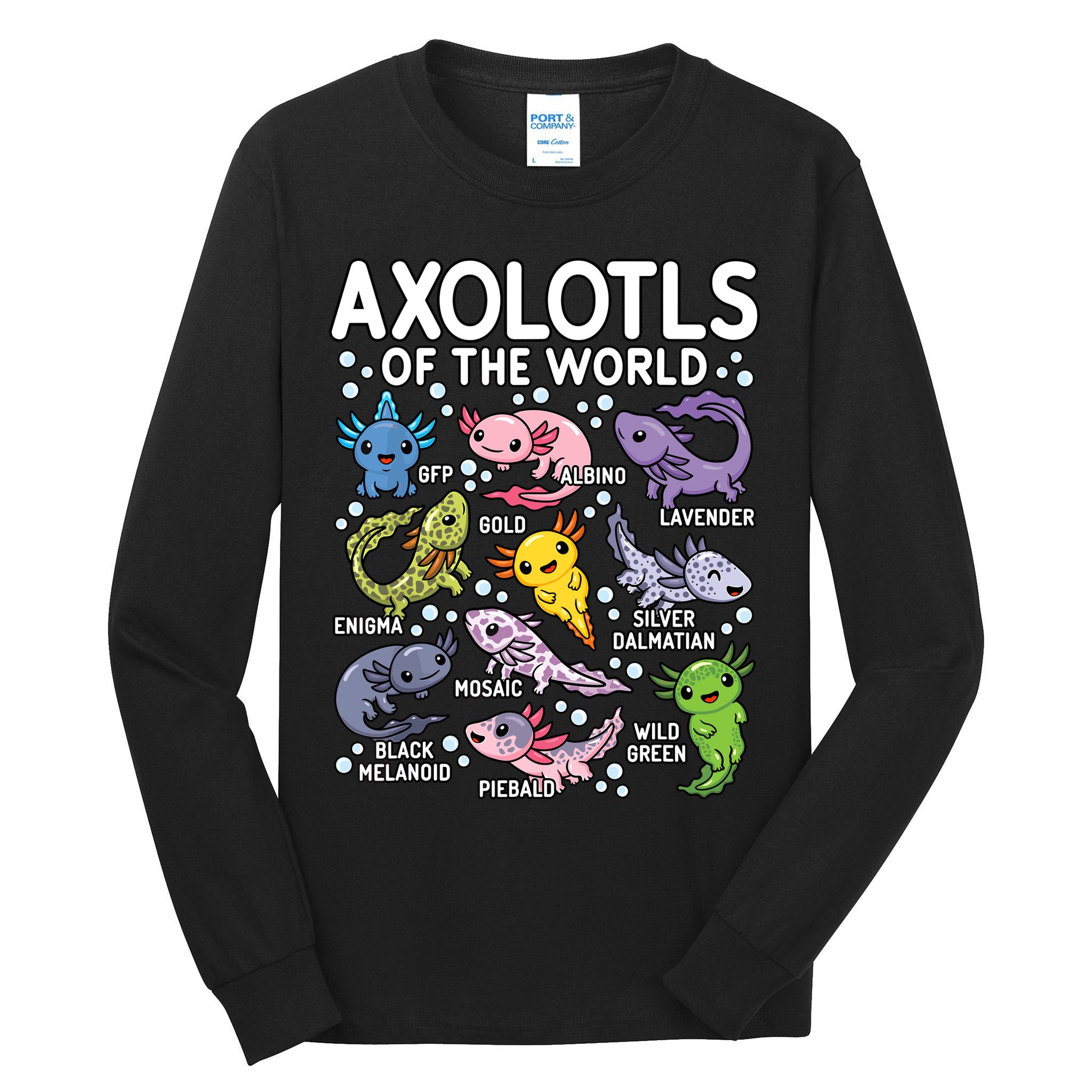 Axolotls Of The World Cute Kawaii Axolotl Tall Long Sleeve T-Shirt