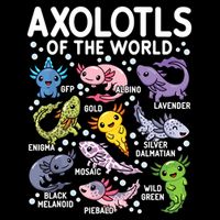 Axolotls Of The World Cute Kawaii Axolotl Zip Tote Bag