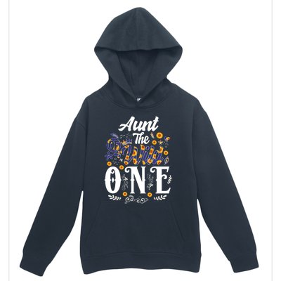 Aunt Of The Wild One 1st Birthday Sunflower First Thing Gift Urban Pullover Hoodie