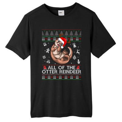 All Of The Otter Reindeercute Gift Funny Christmas Cool Gift Tall Fusion ChromaSoft Performance T-Shirt