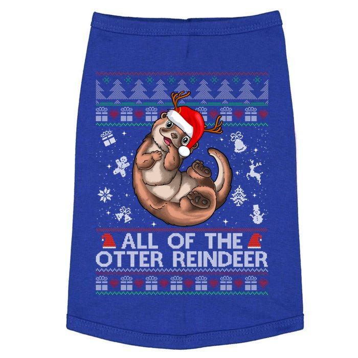 All Of The Otter Reindeercute Gift Funny Christmas Cool Gift Doggie Tank