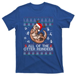 All Of The Otter Reindeercute Gift Funny Christmas Cool Gift T-Shirt