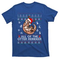 All Of The Otter Reindeercute Gift Funny Christmas Cool Gift T-Shirt