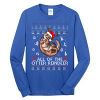 All Of The Otter Reindeercute Gift Funny Christmas Cool Gift Tall Long Sleeve T-Shirt