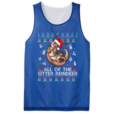 All Of The Otter Reindeercute Gift Funny Christmas Cool Gift Mesh Reversible Basketball Jersey Tank