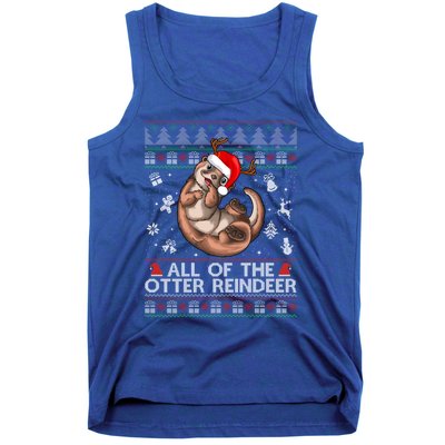 All Of The Otter Reindeercute Gift Funny Christmas Cool Gift Tank Top