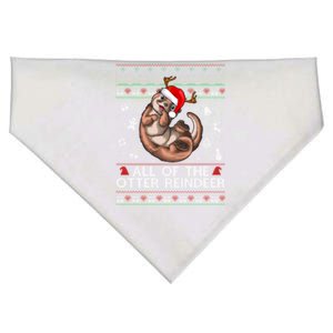 All Of The Otter Reindeercute Gift Funny Christmas Cool Gift USA-Made Doggie Bandana