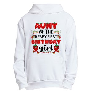 Aunt Of The Berry First Birthday Girl Urban Pullover Hoodie