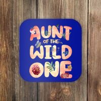 Aunt Of The Wild One Aunt Great Gift Coaster