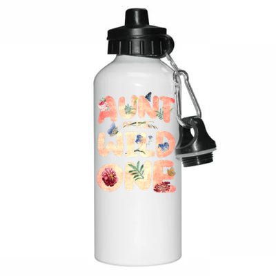 Aunt Of The Wild One Aunt Great Gift Aluminum Water Bottle