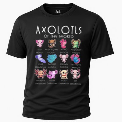Axolotls Of The World Funny Kawaii Axolotls Girls Performance Shirt