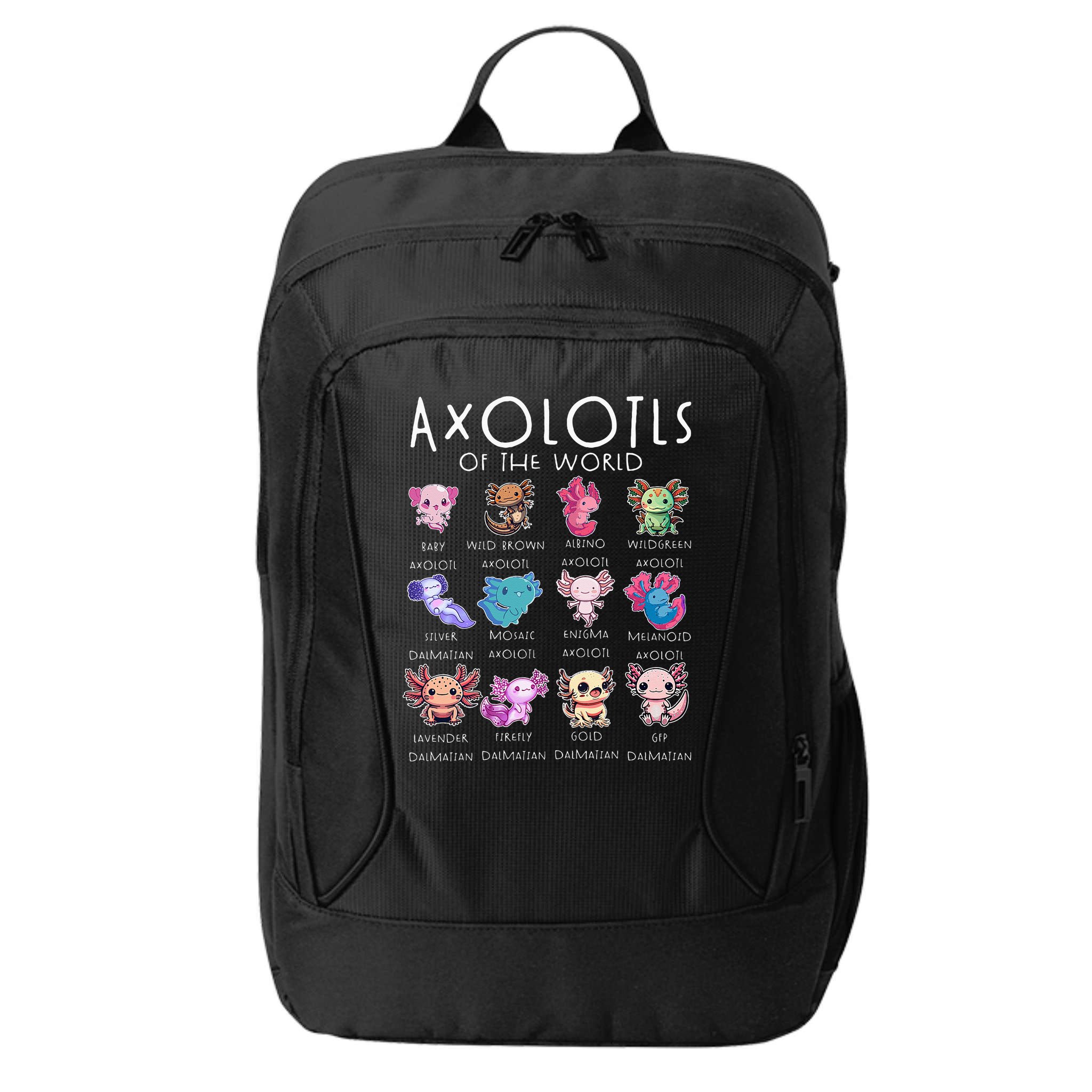 Axolotls Of The World Funny Kawaii Axolotls Girls City Backpack
